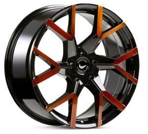 BARRACUDA TZUNAMEE EVO Black gloss flashcopper Felge 8x18 - 18 Zoll 5x100 Lochkreis