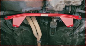 Fahrwerksstrebe Stahl vorne unten passend für  Nissan Micra K11 (bis Bj. 6/98)