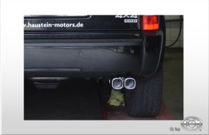 FOX Sportauspuff passend für Dodge Nitro Endrohrsystem einseitig rechts - 2x78x75 Typ 70