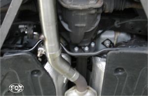 FOX Sportauspuff passend für Mercedes CLK Typ 209 Verbindungsrohr für Endschalldämpfer auf 55,5mm Außendurchmesser