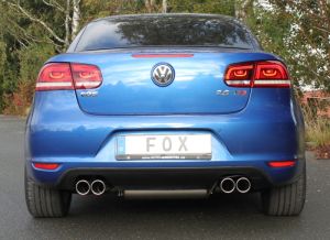 FOX Sportauspuff passend für VW Eos 1F - Facelift Endschalldämpfer rechts/links - 2x80 Typ 16 rechts/links
