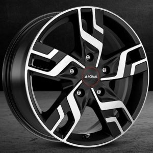 RONAL R64                                                                    JETBLACK-MATT-FRONTKOPIERT     7.0x17 / 5x108