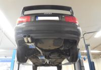 FOX Sportauspuff passend für Audi 80 Typ B4 quattro RS-Stoßstange Endschalldämpfer - 2x76 Typ 10