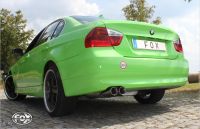 FOX Sportauspuff passend für BMW E90/91 - 330i Endschalldämpfer - 2x80 Typ 24