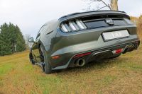 FOX Sportauspuff passend für Ford Mustang Coupe & Cabrio - 4-Zylinder Endschalldämpfer rechts/links - 1x100 Typ 25 rechts/links