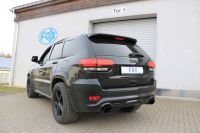 FOX Sportauspuff passend für Jeep Grand Cherokee WK II - 6,4l SRT8 ab 2014 Endschalldämpfer rechts/links - 129x106 Typ 44 rechts/links SCHWARZ glänzend emalliert