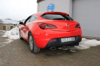 FOX Sportauspuff passend für Opel Astra J GTC Endschalldämpfer quer Ausgang rechts/links - 160x90 Typ 38 rechts/links
