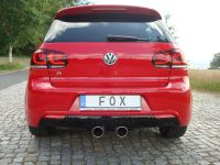 FOX Sportauspuff passend für VW Golf VI R 4motion Endschalldämpfer Ausgang mittig - 2x100 Typ 16