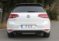 FOX Sportauspuff passend für VW Golf VII - 2,0l GTI Endschalldämpfer rechts/links - 1x90 Typ 16 rechts/links