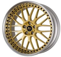 Work Wheels VS XX Gold (GLD) mit schwarzen Zierschrauben Felge 7.5x19 - 19 Zoll 5x110 Lochkreis